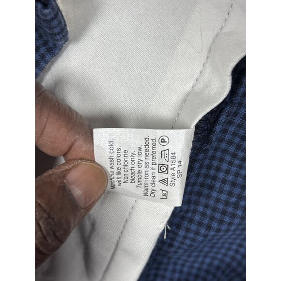 J. Crew Stanton Mens Blue Plaid Cotton Shorts Size 40 x 9 - Picture 10 of 11